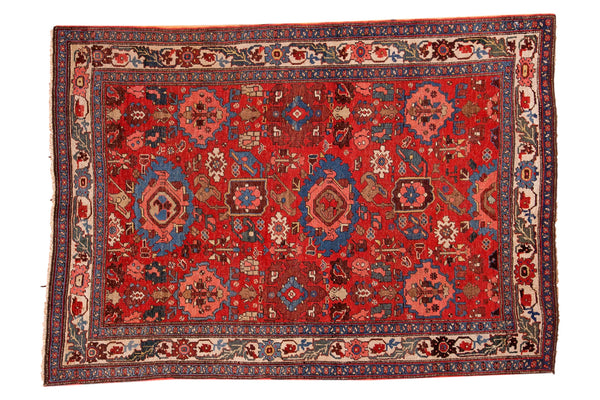 4x5.5 Antique Harshang Bijar Rug // ONH Item sm001138