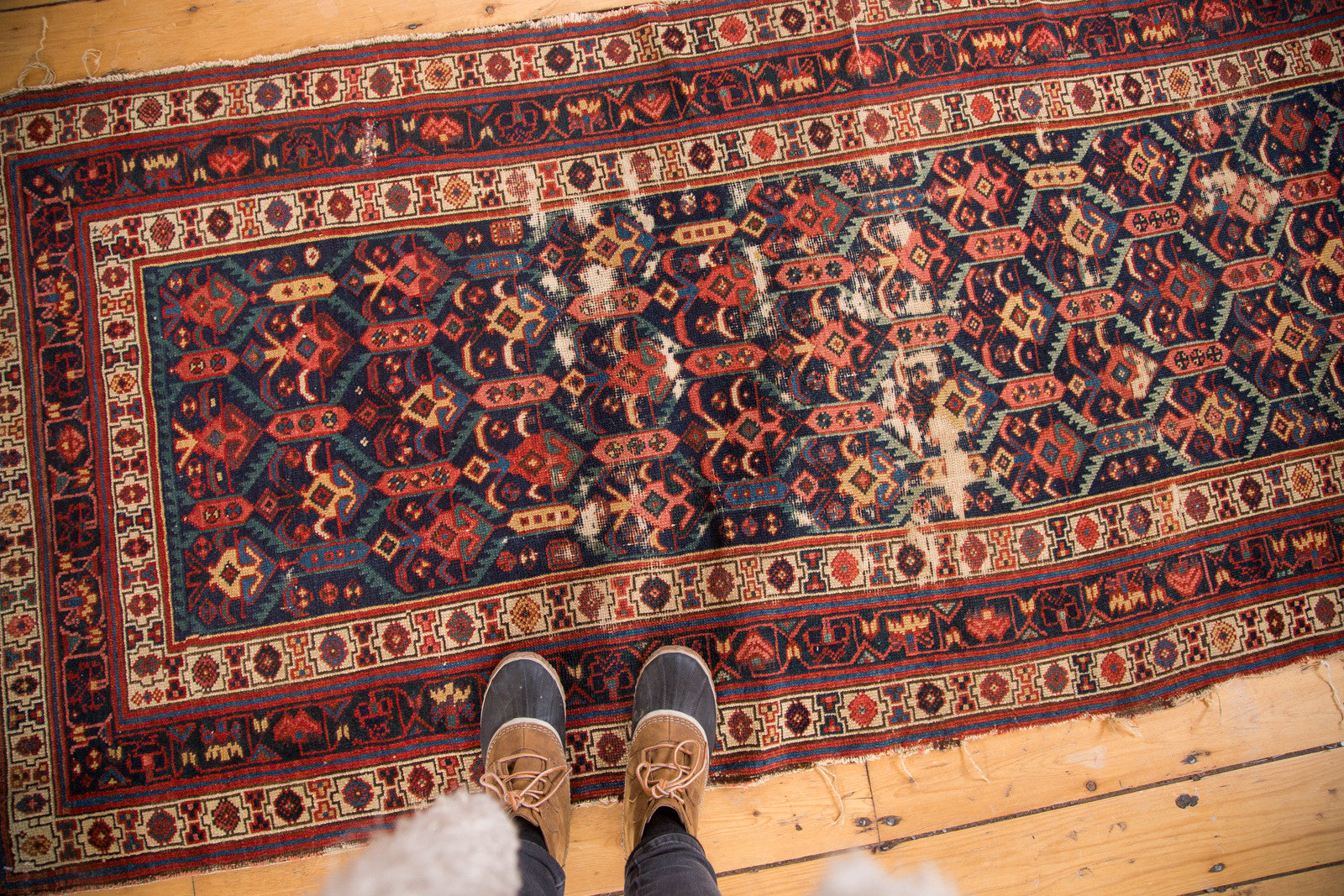 3.5x8 Antique Caucasian Rug Runner // ONH Item sm001139 Image 1