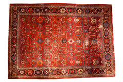 8.5x12.5 Vintage Persian Mahal Carpet // ONH Item sm001150