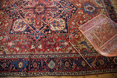 8.5x11 Vintage Heriz Carpet // ONH Item SM001154 Image 4