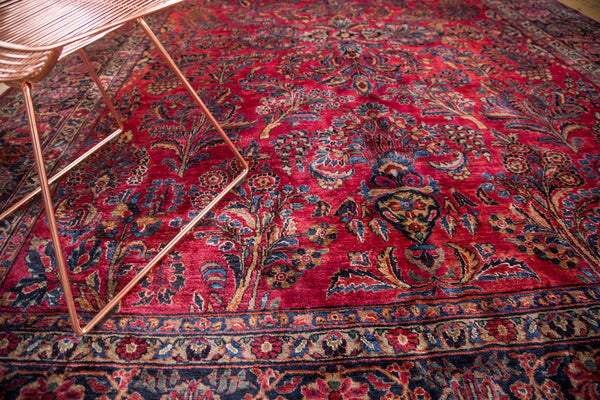 Vintage American Sarouk Carpet