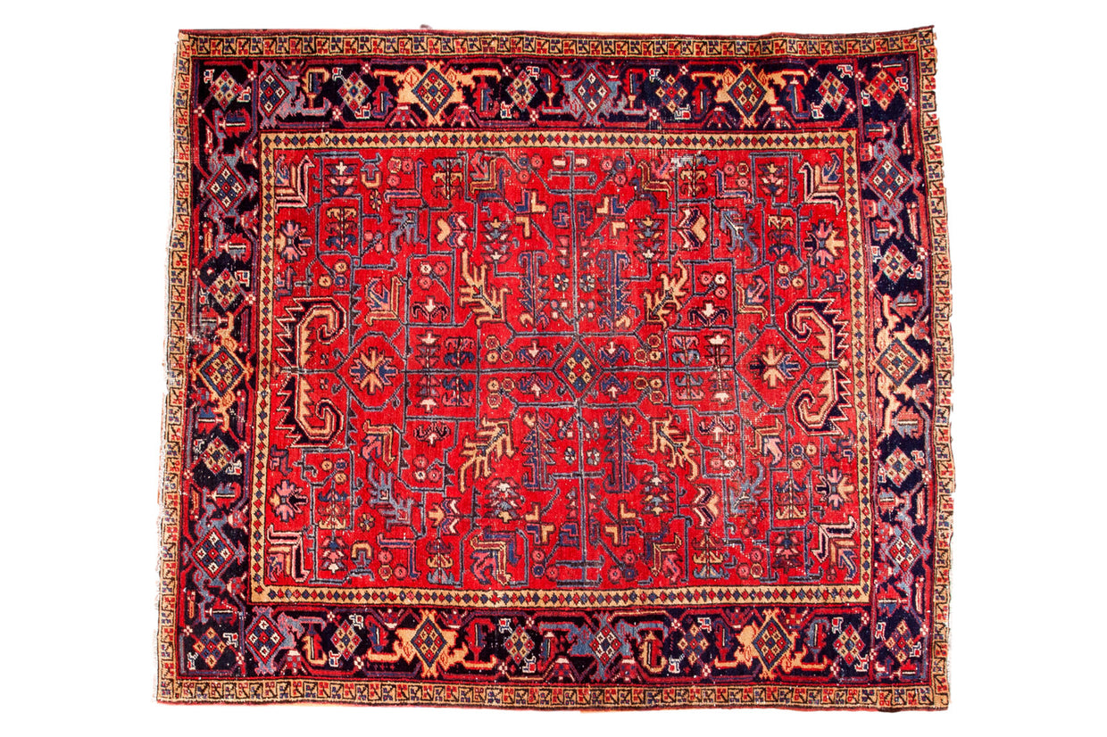 Vintage Mehrivan Heriz Carpet