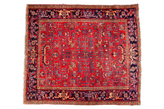 Vintage Mehrivan Heriz Carpet