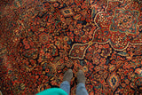 Vintage Persian Sarouk Carpet