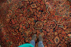 Vintage Persian Sarouk Carpet