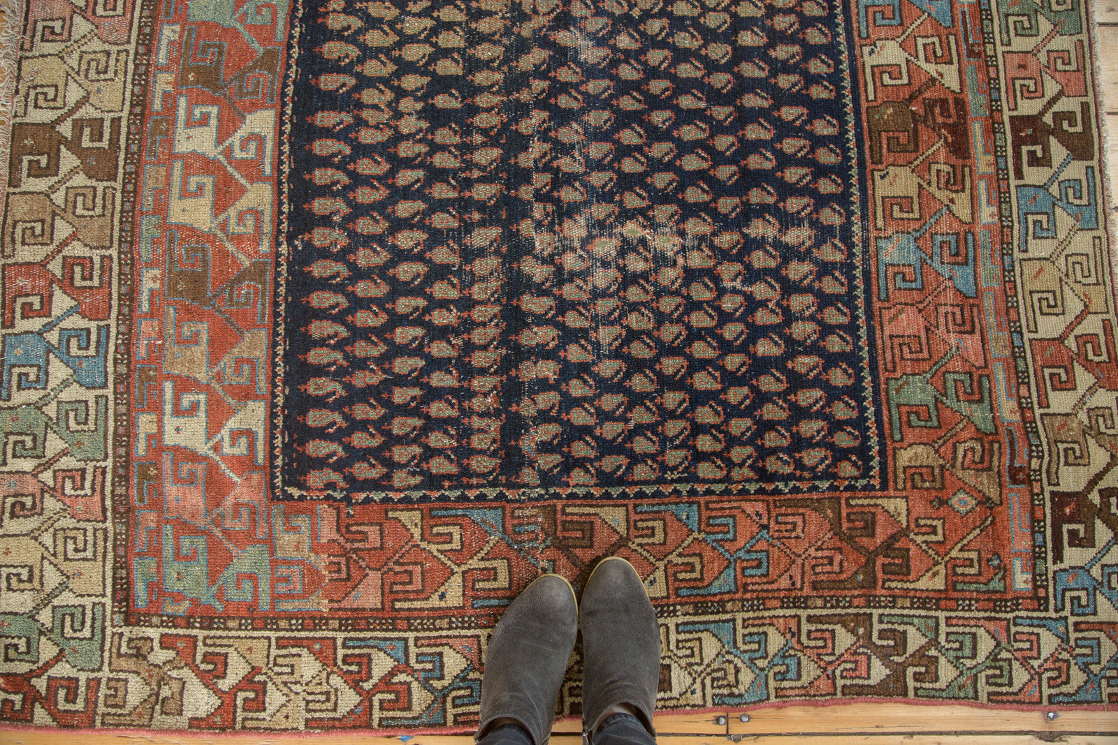 4.5x5 Antique Hamadan Square Rug // ONH Item sm001164 Image 1