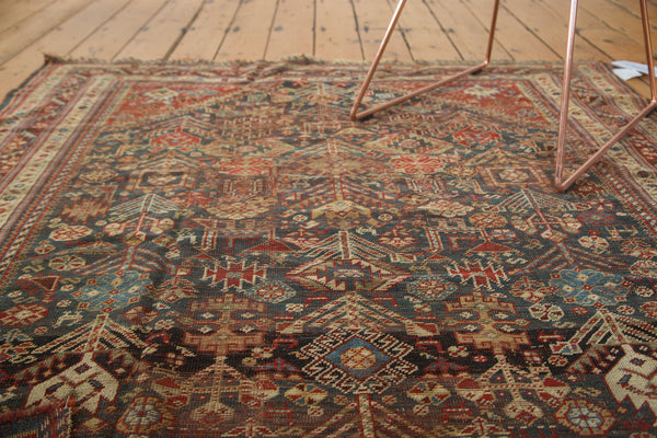 5x6 Antique Qashqai Square Rug // ONH Item sm001165 Image 7