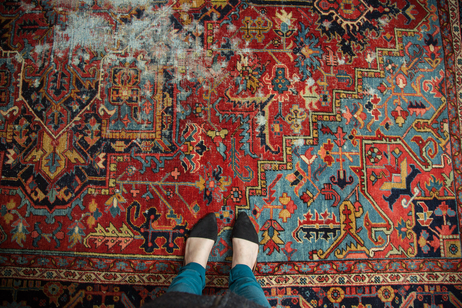 Antique Heriz Carpet