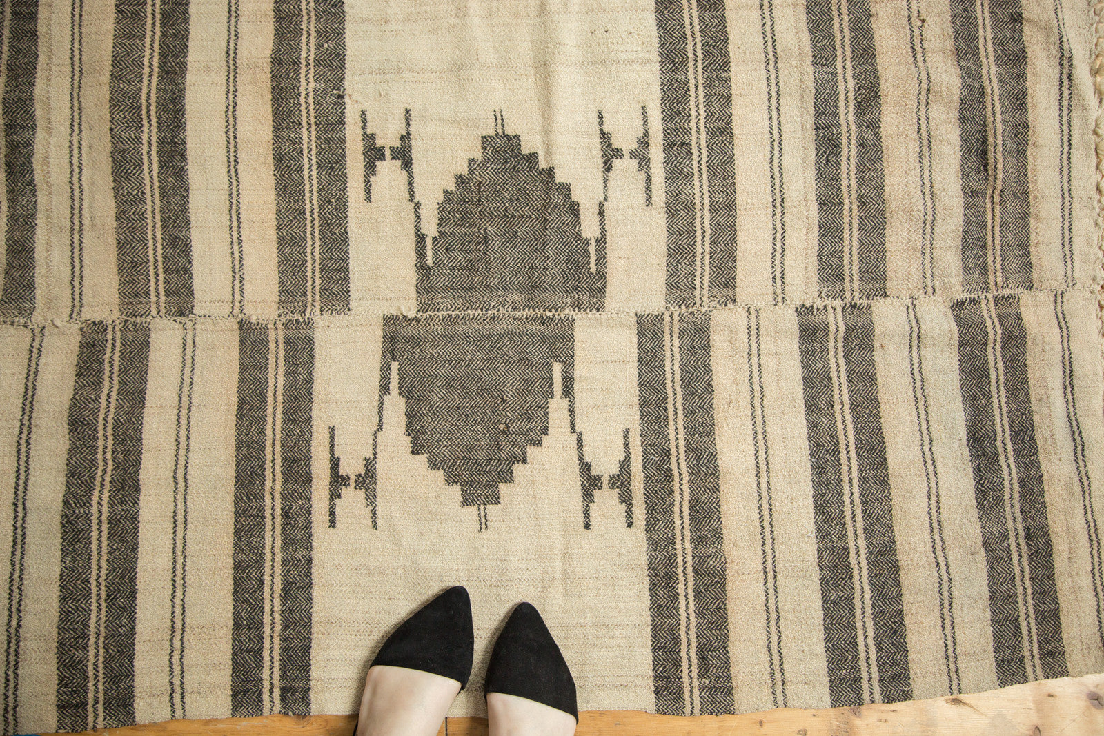 Vintage Kurdish Throw Rug Mat