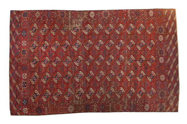 Distressed Antique Tekke Carpet