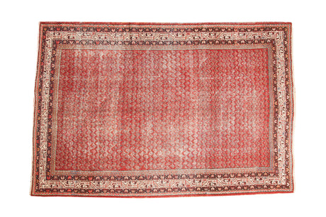 Vintage Distressed Mir Serbend Carpet