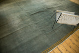 Distressed ocean green Indo Arts and Crafts rug with saffron yellow Laleh Abassi border.