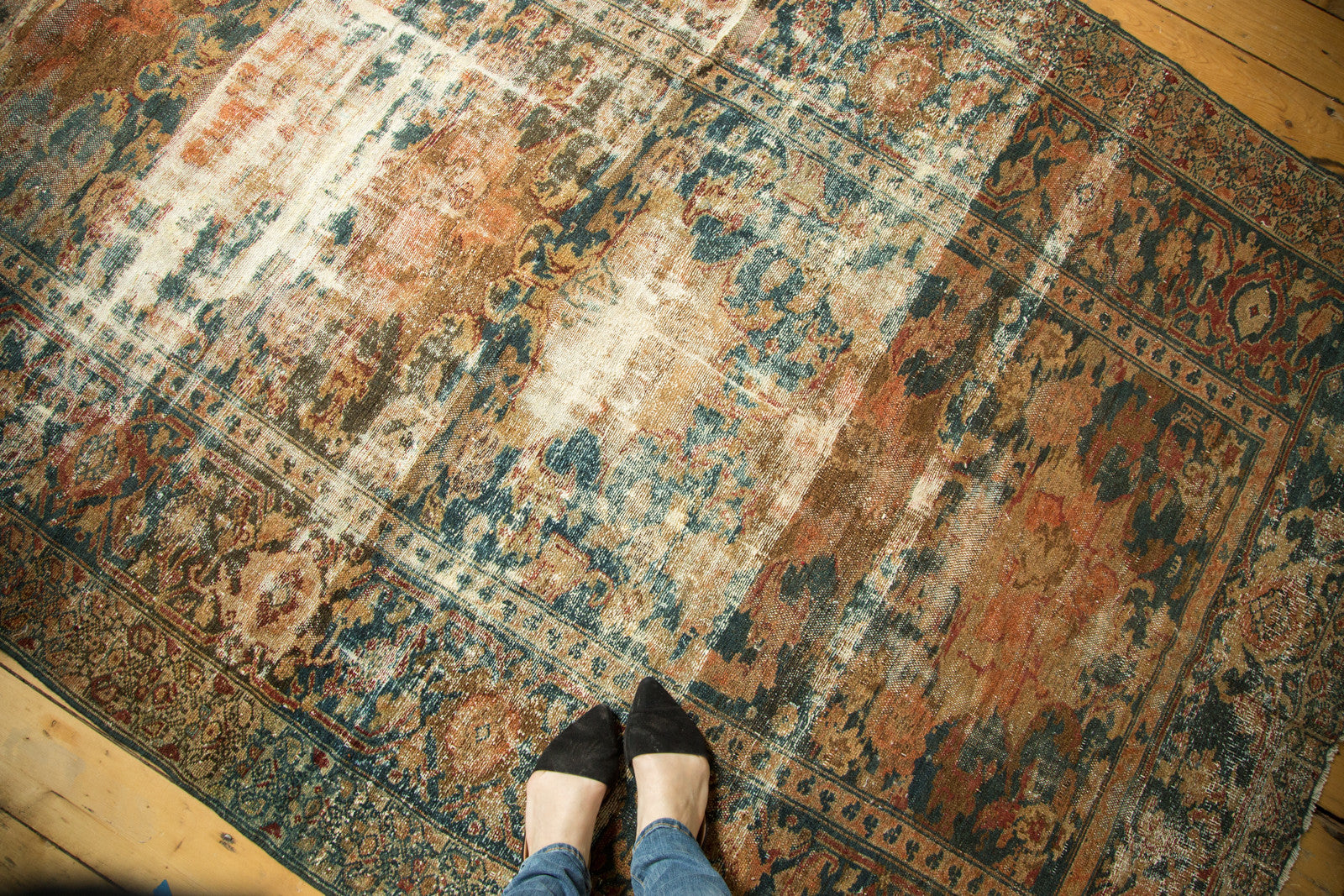 Distressed Hamadan Carpet
