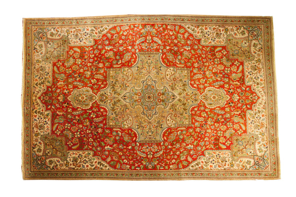 Vintage Tabatabaie Tabriz Carpet