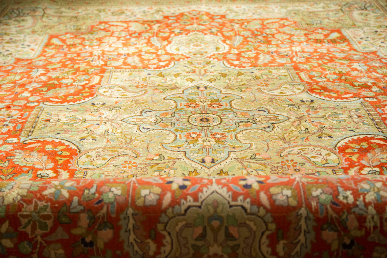 Vintage Tabatabaie Tabriz Carpet