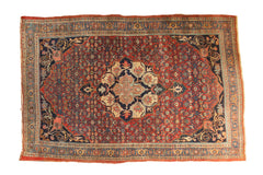 5x7 Antique Fine Halvaie Bijar Carpet // ONH Item sm001237