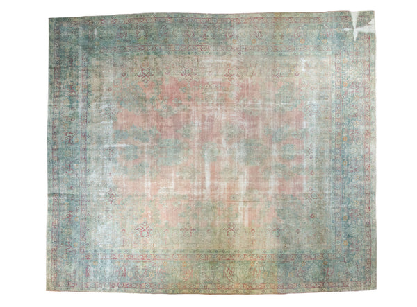 12'2" x 14'2" Vintage Kerman Carpet / Item sm001250 image 1