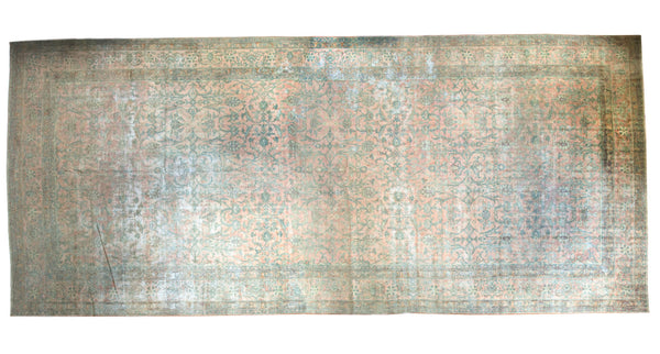 9.5x22.5 Antique Kerman Rug Runner // ONH Item sm001251