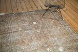 Antique Fereghan with Herati design in faded red and time-softened green, showing mostly even wear.