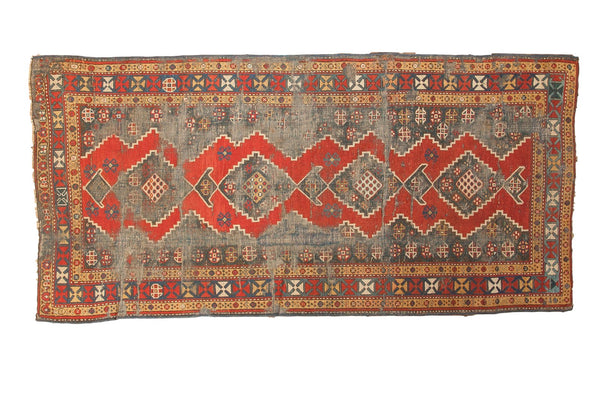 3.5x7.5 Antique Kazak Rug Runner // ONH Item sm001294