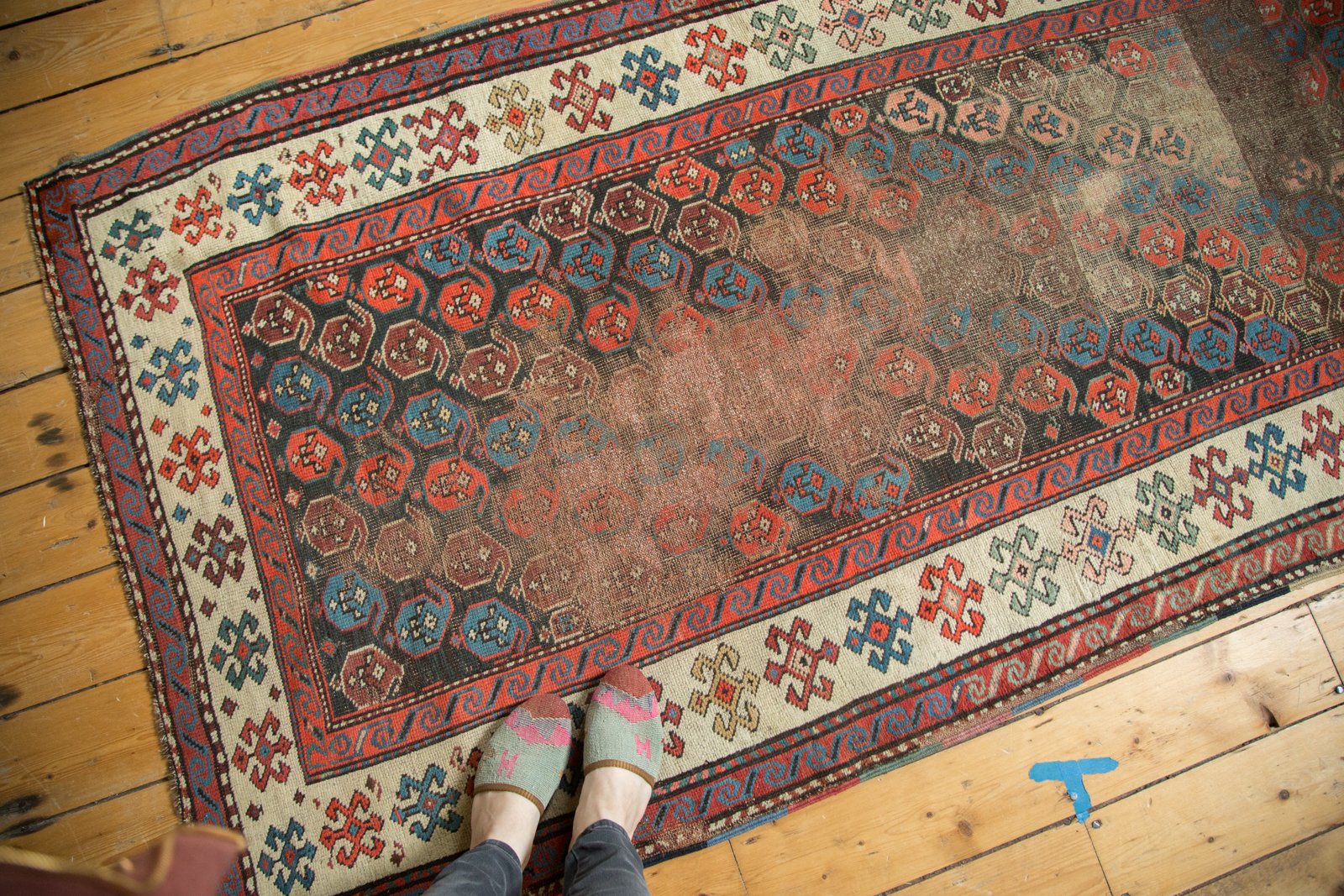 4x8 Antique Karabagh Rug Runner // ONH Item sm001295 Image 1