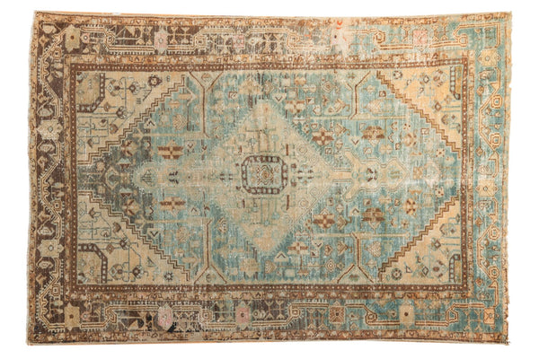 Vintage Distressed Hamadan Rug