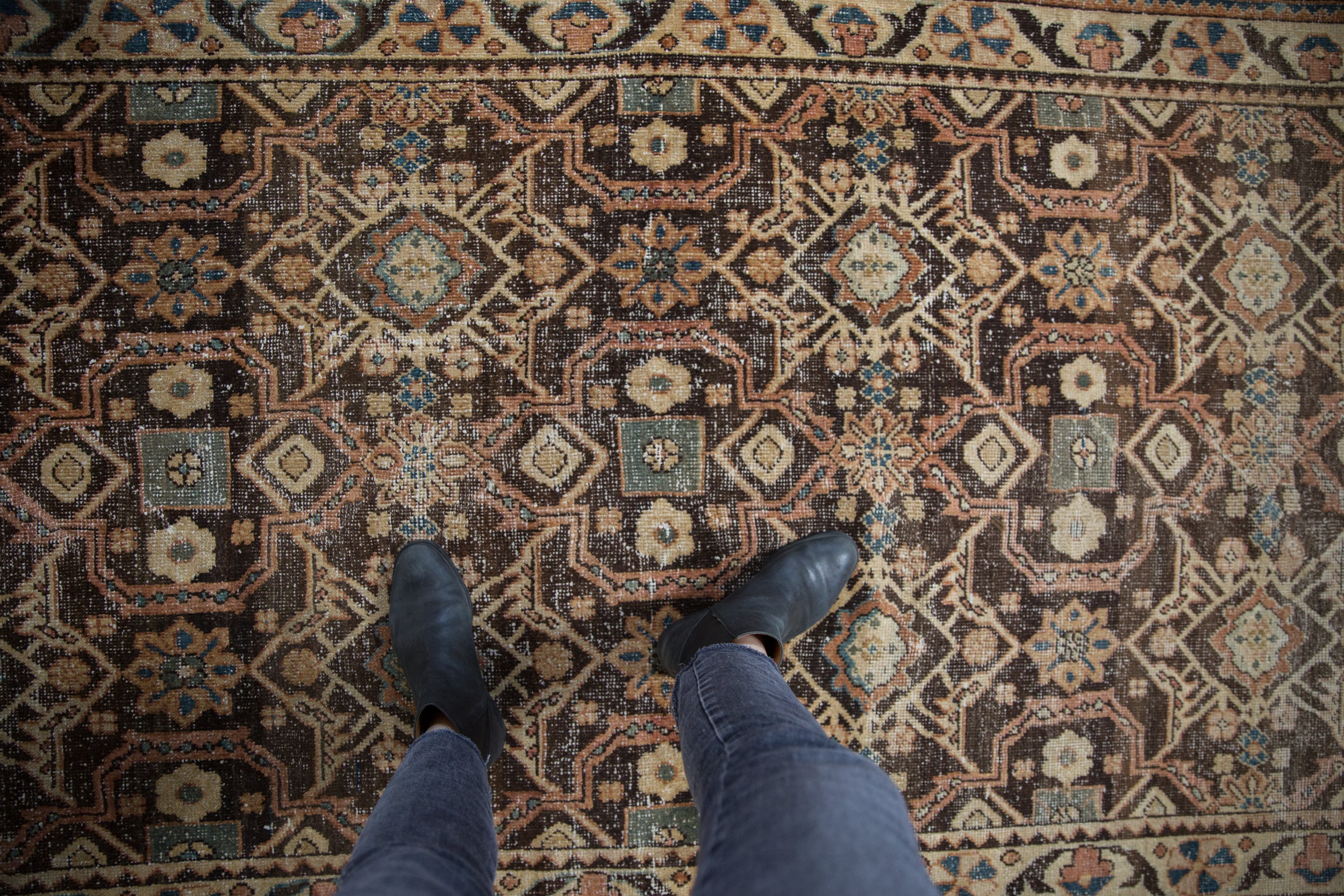 4x10 Vintage Hamadan Rug Runner // ONH Item sm001302 Image 1