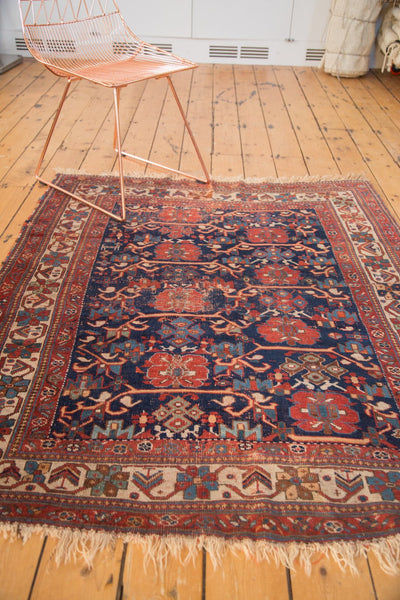 4.5x5.5 Antique Afshar Square Rug // ONH Item sm001313 Image 5