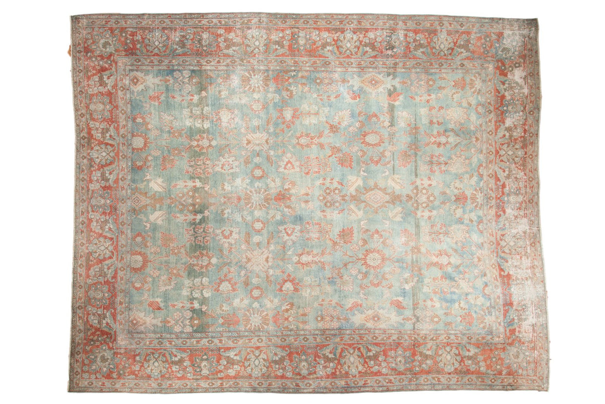 10x12.5 Vintage Distressed Mahal Carpet // ONH Item sm001323