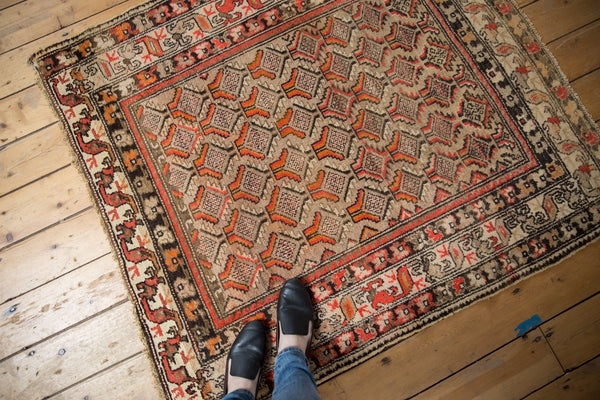 4x5 Antique Hamadan Square Rug // ONH Item sm001327 Image 1