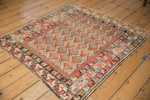 4x5 Antique Hamadan Square Rug // ONH Item sm001327 Image 2