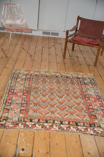 4x5 Antique Hamadan Square Rug // ONH Item sm001327 Image 3