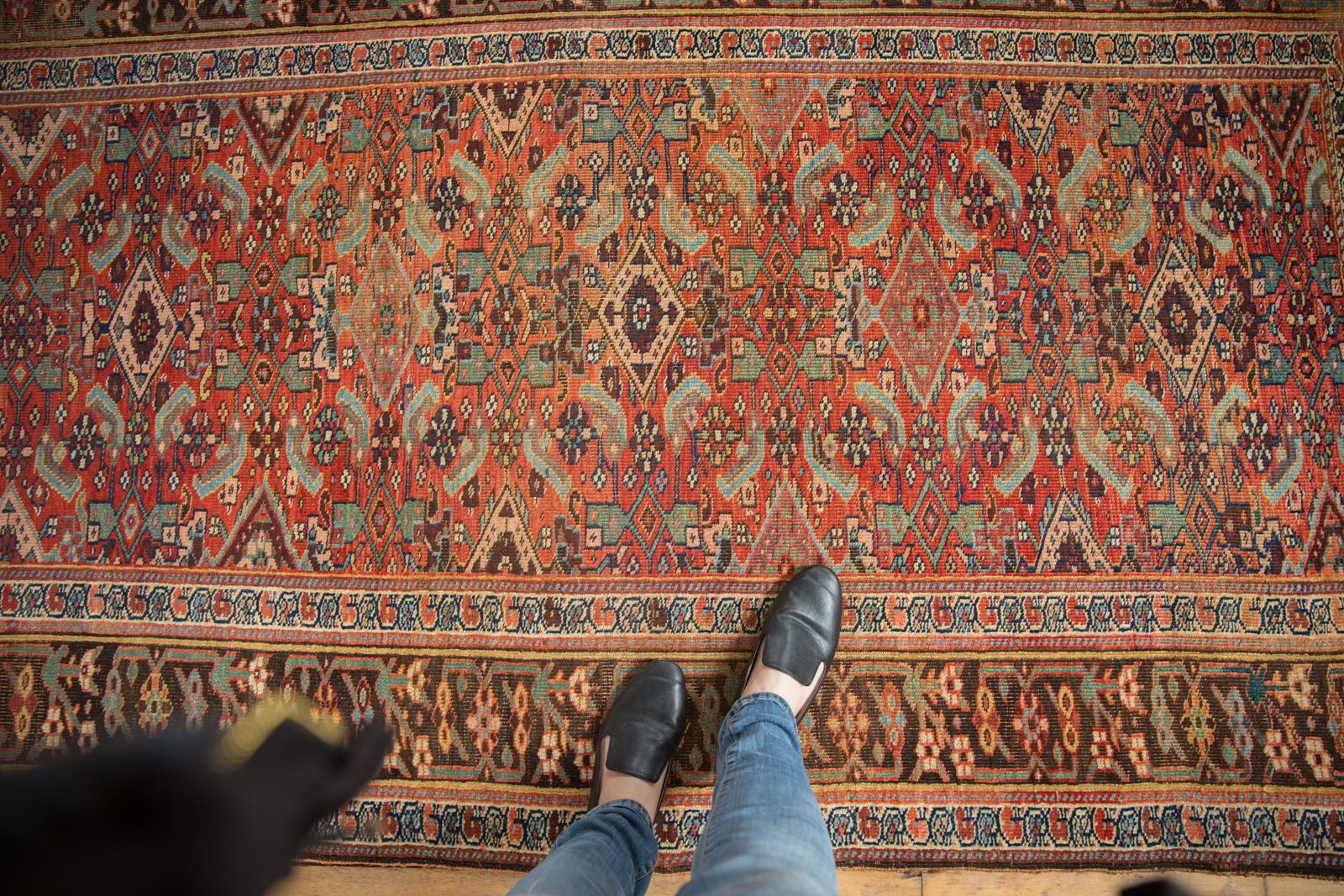 4.5x8.5 Antique Kurdish Bijar Rug // ONH Item sm001331 Image 1