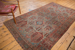 Vintage Distressed Baktiari Carpet