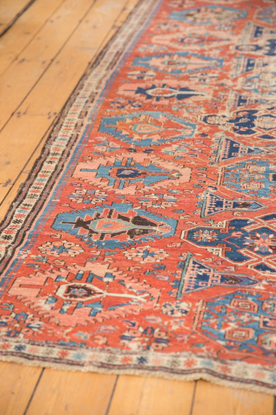 Antique Soumac Fragment Square Carpet