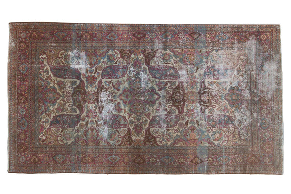 5.5x10.5 Vintage Distressed Baktiari Carpet // ONH Item sm001342