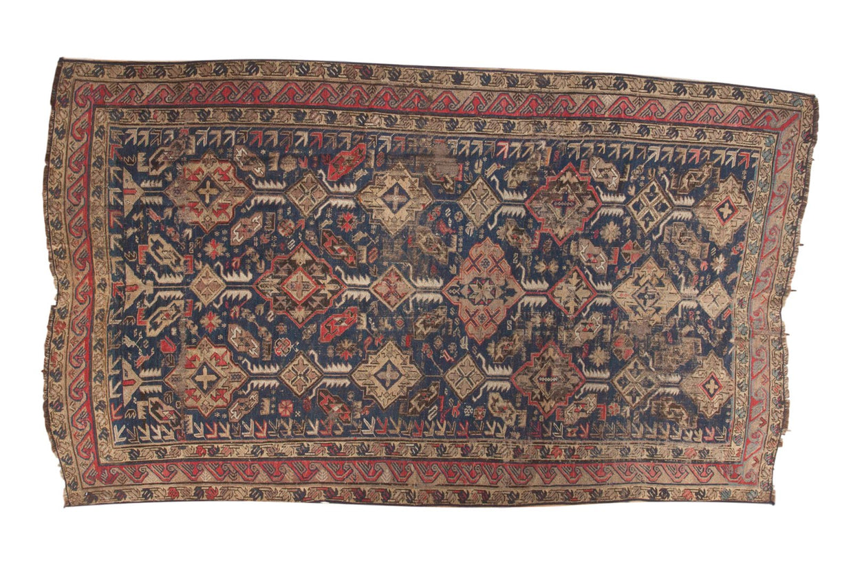 4.5x8 Antique Soumac Carpet // ONH Item sm001344