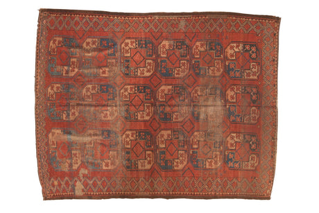 6.5x8.5 Vintage Afghan Carpet // ONH Item sm001345