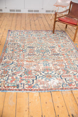 5x7 Vintage Distressed Heriz Fragment Carpet // ONH Item sm001348 Image 3