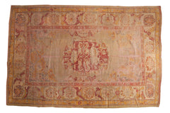 8.5x13 Vintage Fragment Oushak Carpet // ONH Item sm001349