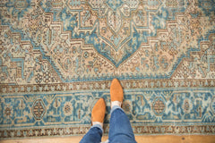 Vintage Distressed Heriz Carpet