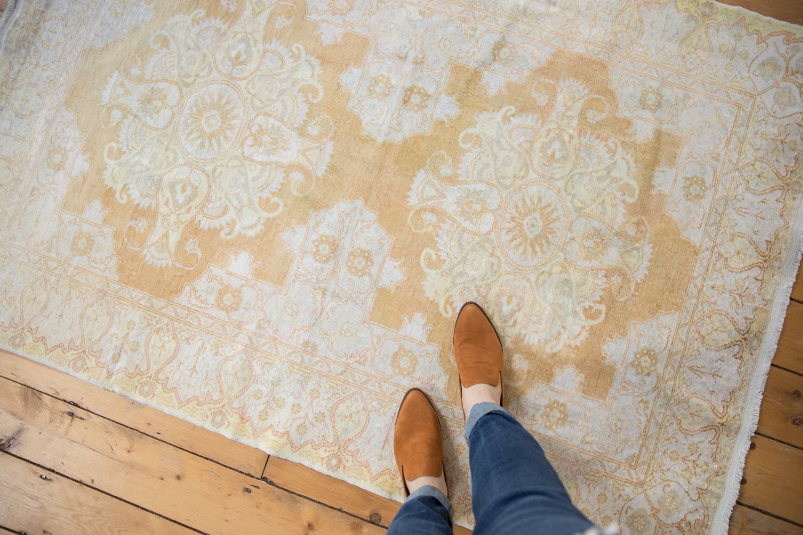 4x6 Vintage Distressed Cotton Kayseri Rug // ONH Item sm001354 Image 1