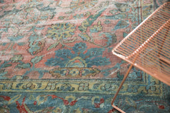 10.5x13.5 Vintage Distressed Mahal Carpet // ONH Item sm001355 Image 3