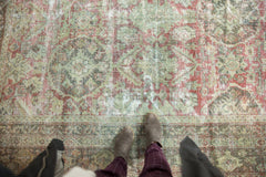 10.5x14 Vintage Distressed Mahal Carpet // ONH Item sm001357 Image 3