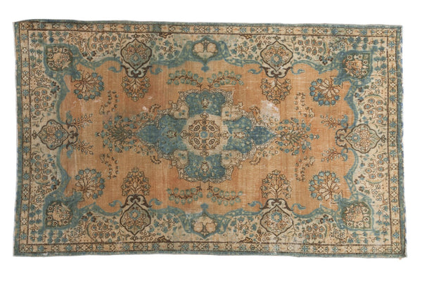 3x5.5 Vintage Fine Distressed Tabriz Rug // ONH Item sm001367
