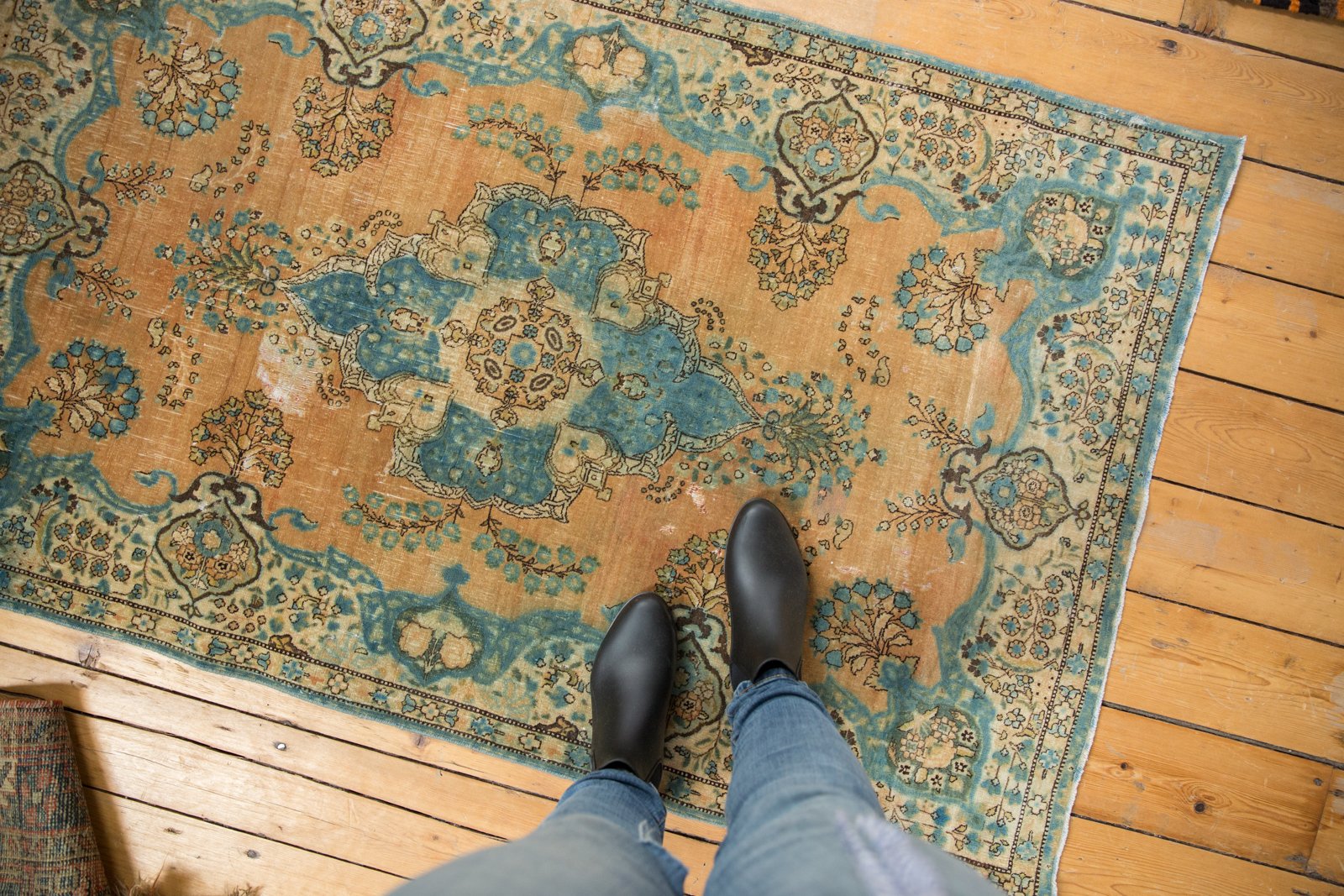 3x5.5 Vintage Fine Distressed Tabriz Rug // ONH Item sm001367 Image 1