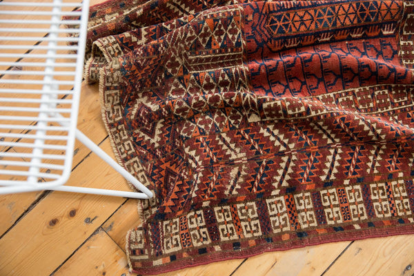 3.5x5 Vintage Turkmen Rug // ONH Item sm001371 Image 10