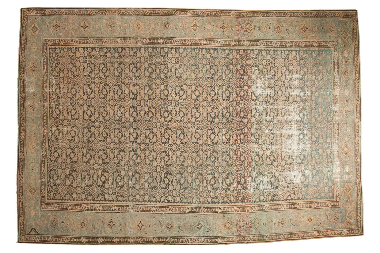 7x10 Vintage Distressed Malayer Carpet // ONH Item sm001377