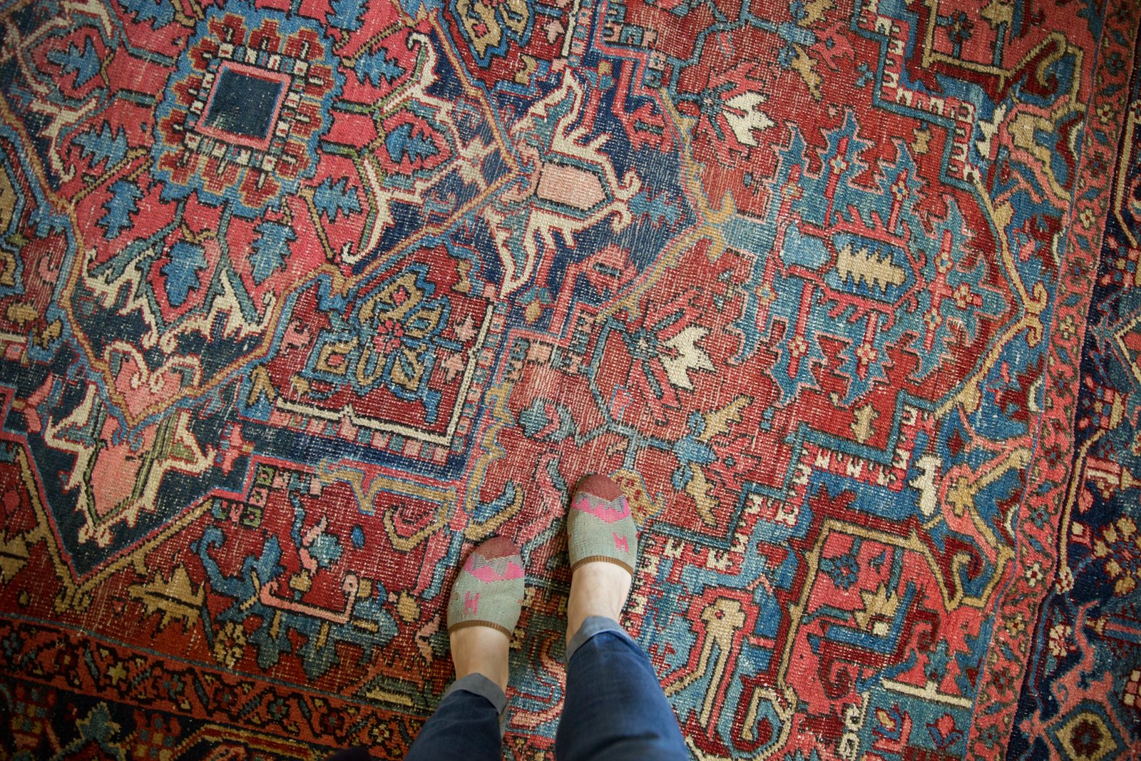 Vintage Heriz Carpet