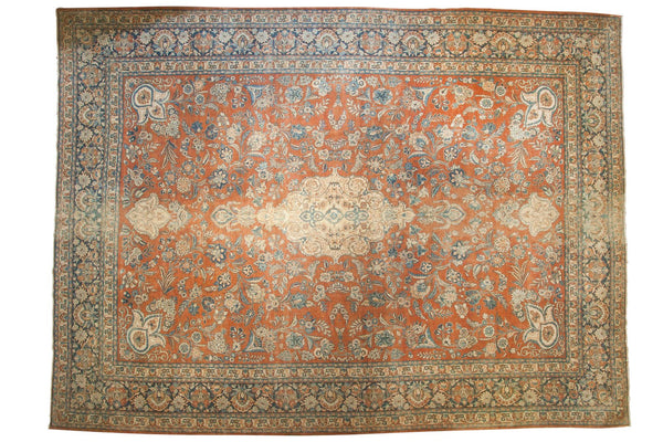 12' x 16'1" Vintage Distressed Mahal Carpet / Item sm001409 image 1